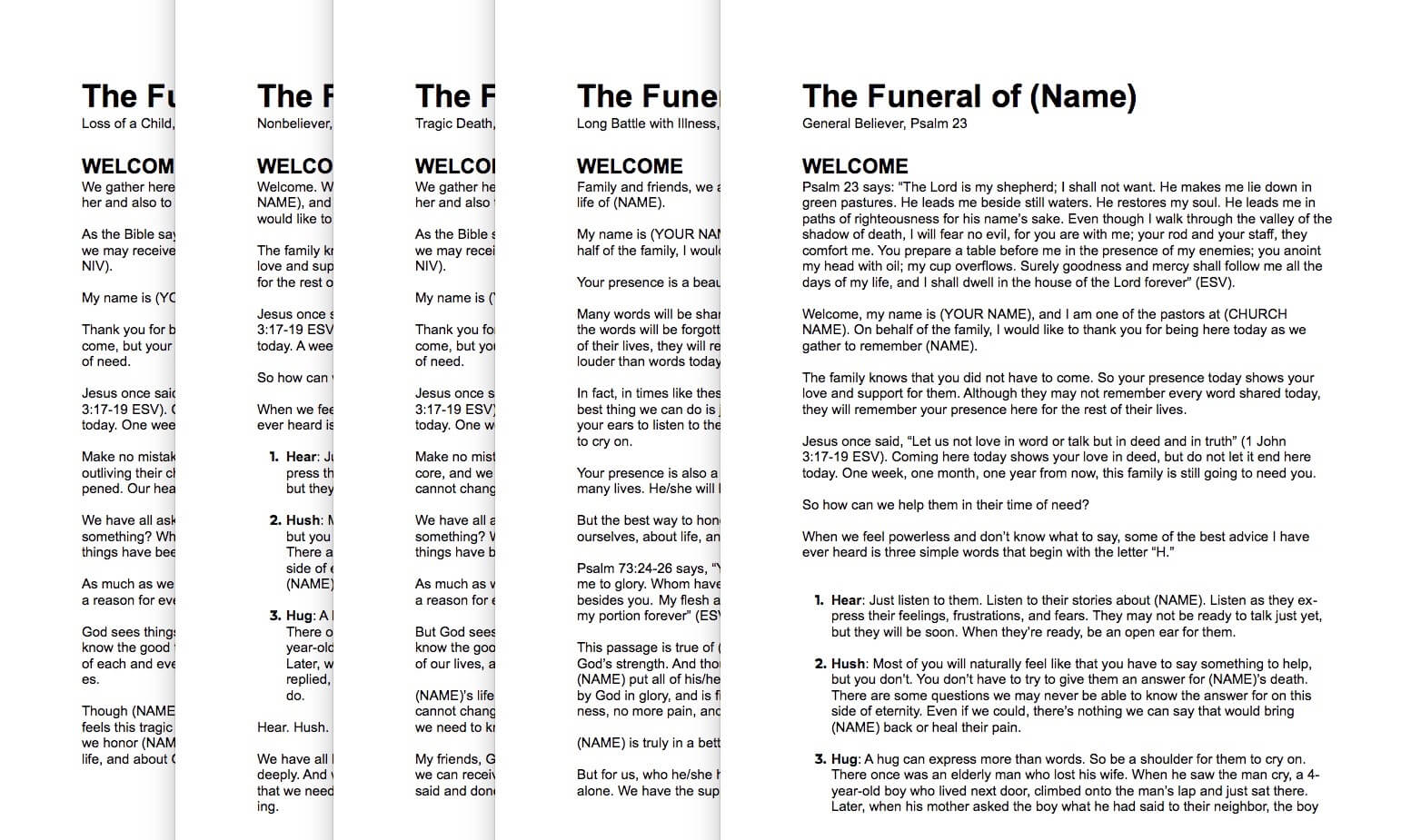 Funeral Sermon Bundle Pro Preacher